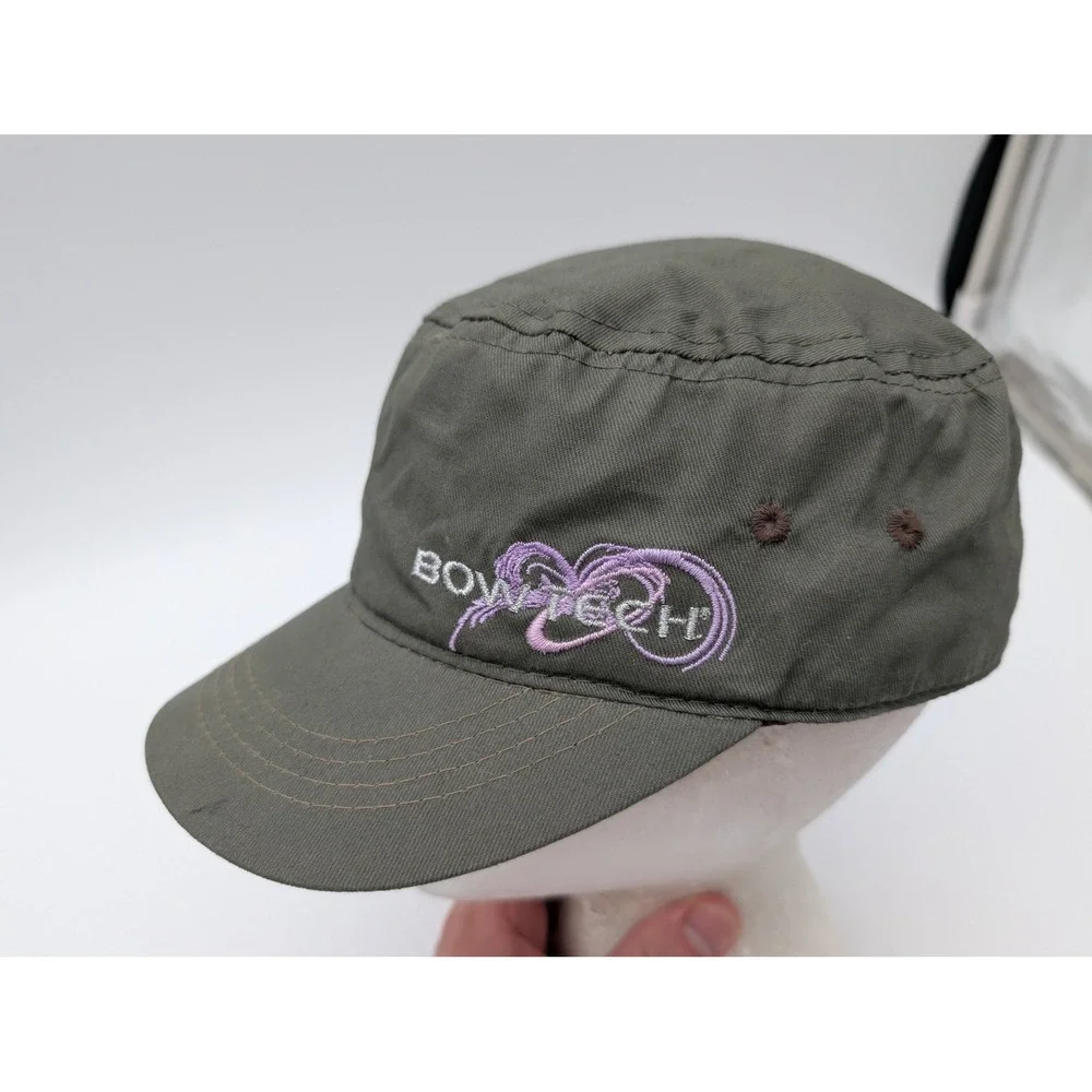 Bowtech Archery Hat Womens Olive Green Cadet Cap Snapback Ladies Fit Outdoor Cap